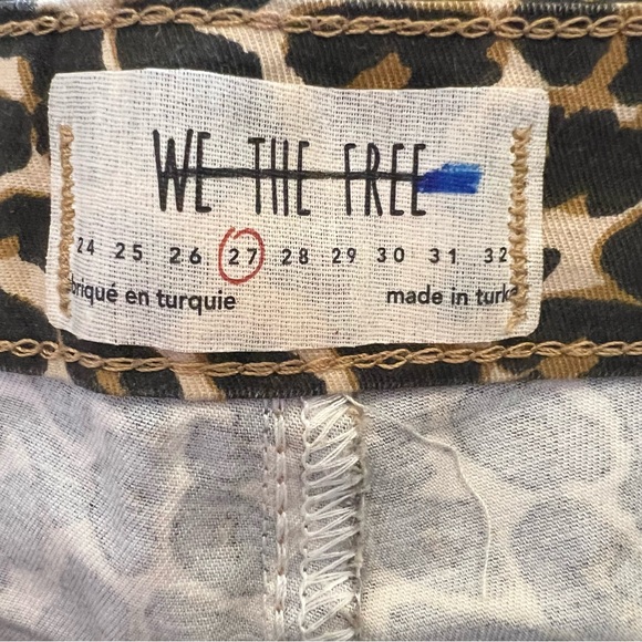 Free People Cheetah Print Skinny Jeans - Picture 4 of 4